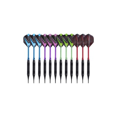 Jeu de 12 fléchettes professionnelles à pointe plastique 19 gr Cupra JARDINDECO