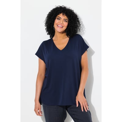 Sweat oversize. Col en V et manches courtes ULLA POPKEN