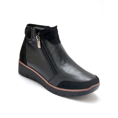 Boots double zip compensées PEDICONFORT