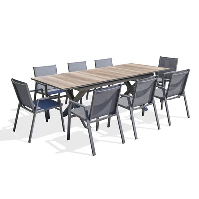 Ensemble repas de jardin en aluminium FLORIDE DCB GARDEN