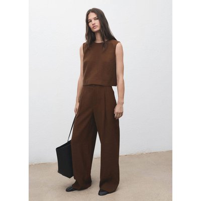 Pantalon droit pinces MANGO