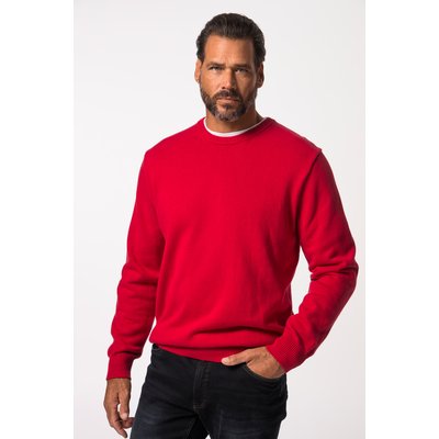 Pull en coton à col rond, broderie JP1880