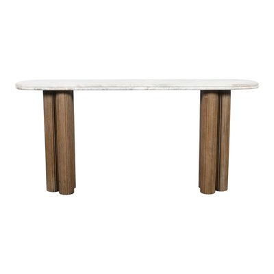 Console en bois massif et marbre BUREN SIGNATURE