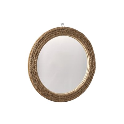 Miroir rond en corde FRENCH PORT TODAY