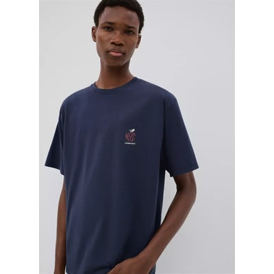 T-shirt en coton avec imprimé graphique NYC MANGO TEEN