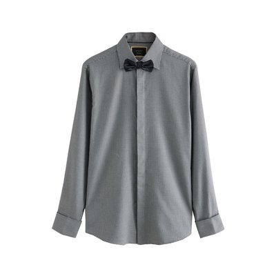 Chemise à poignets doubles et nœud papillon NEXT