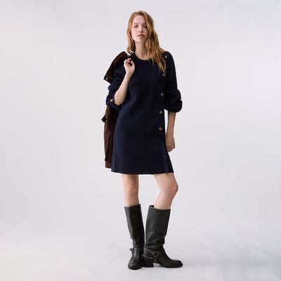 Robe en maille avec boutons bijoux LIU JO