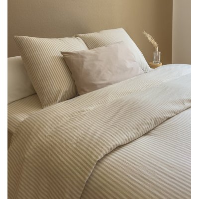 Housse de couette Adulte Percale de Coton Bio RAYÉ KADOLIS