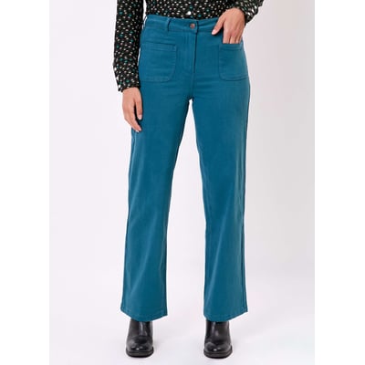 Pantalon large coton stretch OMAYA LA FIANCÉE