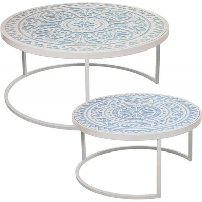 Tables gigognes en bois, lot de 2 RECOLLECTION