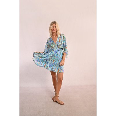 Robe courte imprimée manches longues MOLLY BRACKEN