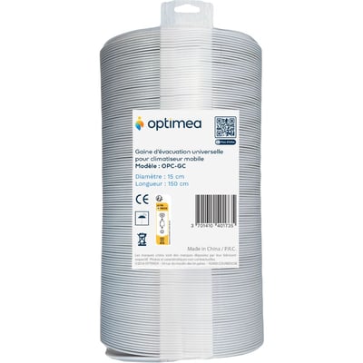 Climatiseur Accessoire Evac univ pour clim 15 cm OPTIMEA