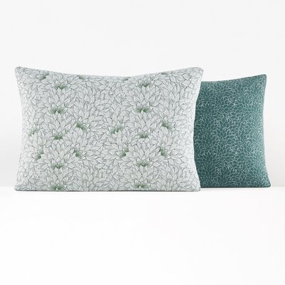 Nosia Succulent 100% Washed Cotton Pillowcase LA REDOUTE INTERIEURS