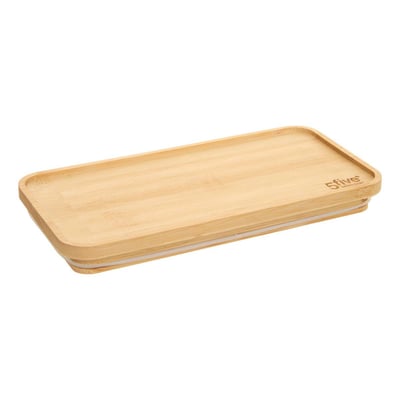 Boîte de conservation rectangulaire avec couvercle en bambou ESKE 5FIVE SIMPLY SMART