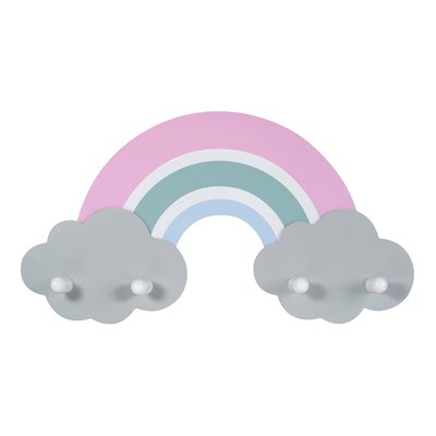 Porte-manteau mural forme arc-en-ciel KINDSGUT
