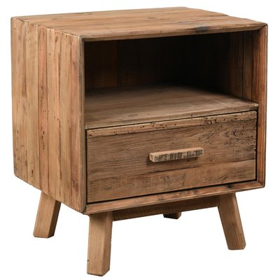 Table de nuit en pin recyclé REWOOD AUBRY GASPARD