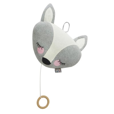 Veilleuse musicale en coton bio Renard TRICOT SEVIRA KIDS