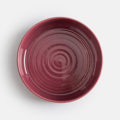 Lot 4 assiettes creuses grès émail réactif, Sacha LA REDOUTE INTERIEURS
