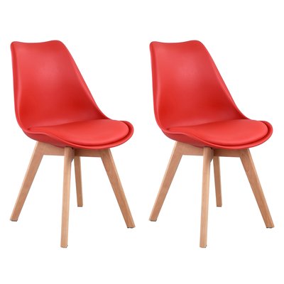 Lot de 2 chaises scandinaves, NORA HAPPY GARDEN