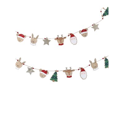 Guirlande en bois Amis du Père Noël VERTBAUDET