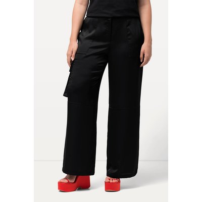 Pantalon cargo Mary en satin. Jambe droite ULLA POPKEN