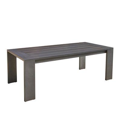 Table de jardin en aluminium noir 6 places  IBIZA BERAH GETAH