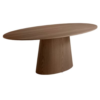 Table à manger ovale en bois de noyer ANGEL CERDA
