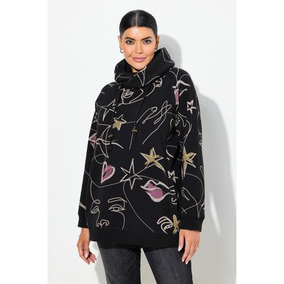 Sweat à manches longues. Col montant. Motif ULLA POPKEN