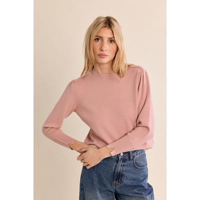 Pull droit, détails perlés MOLLY BRACKEN
