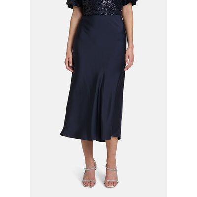 Jupe en satin longueur mollets VERA MONT