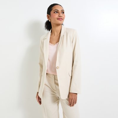 Veste blazer en lin mélangé GRAIN DE MALICE