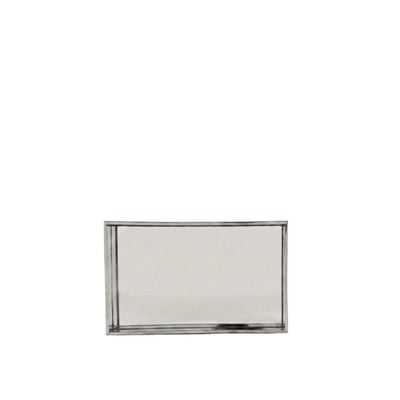 Plateau à facettes miroir 29x18cm ORNAMI