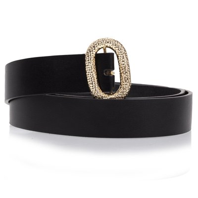 Ceinture large, et grande boucle dorée ISOTONER