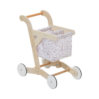 Chariot de courses en tissu et bois VERTBAUDET
