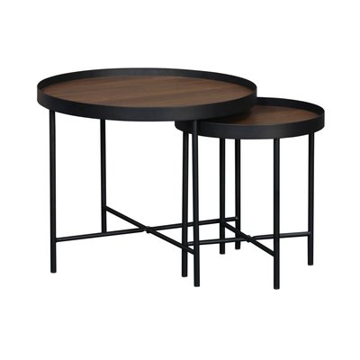 Tables gigognes rondes effet bois ADÈLE SWEEEK