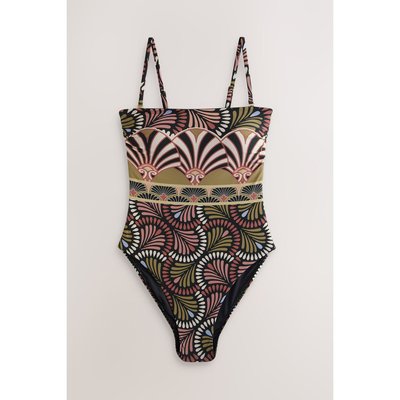 Maillot de bain bandeau à motif NEXT