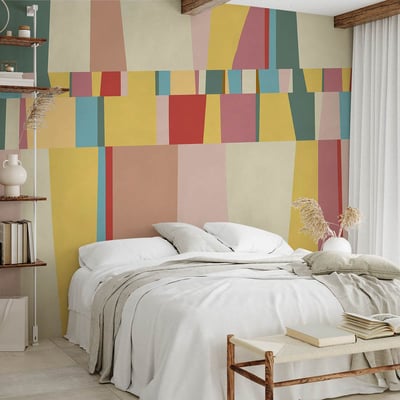 Papier peint color stripe HEXOA