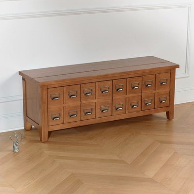 Banc à chaussures 4 casiers en pin massif JEAN ROBIN DES BOIS