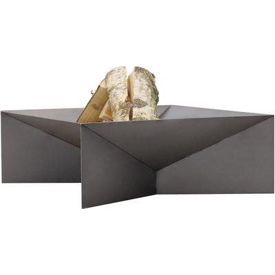 Brasero en acier pieds géométriques 70 cm JARDINDECO