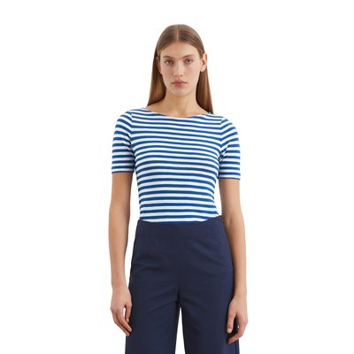T-shirt rayé régulier en Organic Cotton Slub Jersey MARC O'POLO