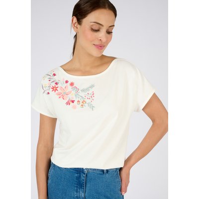 T-shirt broderie fleurs DAMART