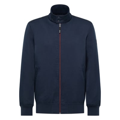 Blouson marine uni avec une coupe droite et un col montant à zip MUSTANG