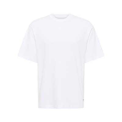 Tee-shirt coupe oversize Mustang en coton blanc avec un grand imprimé bleu au dos MUSTANG