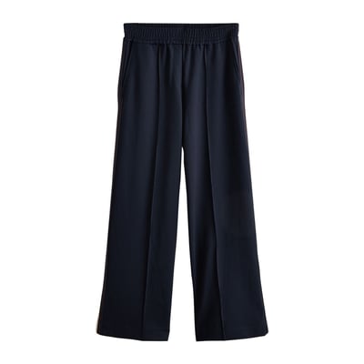 Pantalon large en point de rome à rayures NEXT
