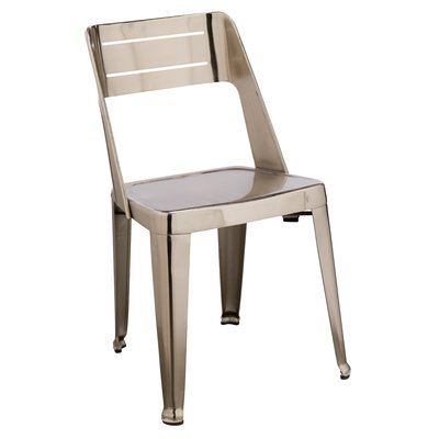 Chaise en métal couleur cuivre design moderne HELSINKI (lot de 2) PIER IMPORT