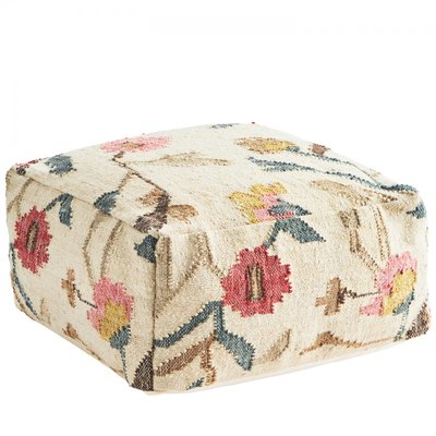 Pouf en jute tissé MADAM STOLTZ