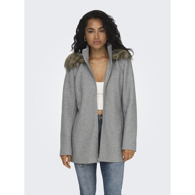 Manteau only gris femme 2025