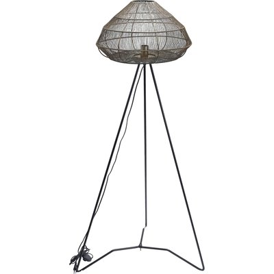 lampe sur pied design métal effet rotin style contemporain RECOLLECTION