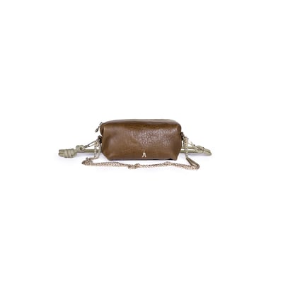 Sac pochette en cuir, NUAGE CRAIE STUDIO