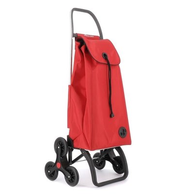 IMAX MF - Chariot de course - 6 roues - Rouge - Solide et spacieux, cadre en aluminium robuste, pliable et résistant à l’eau - Parfait pour un usage ROLSER